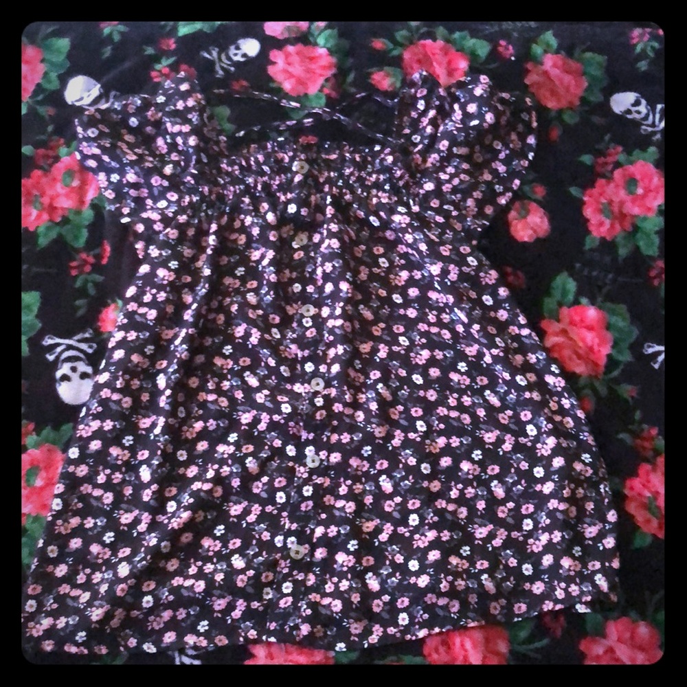 Flower patterned blouse